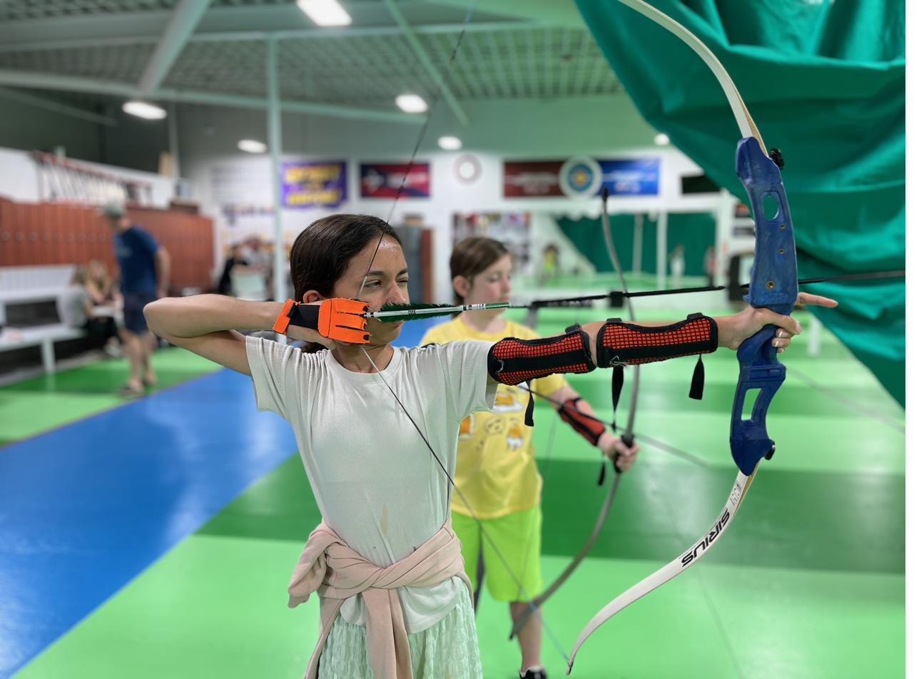 Youth archer at Archery Camp