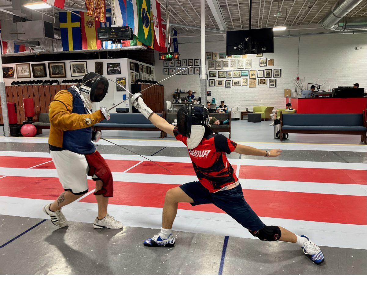 Private fencing lesson at Nova