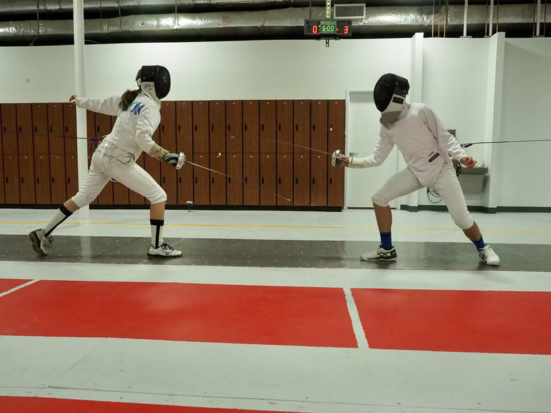 Teen Fencers Epee Bouting