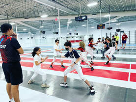 Youth Beginner Fencers at our location in Falls Church